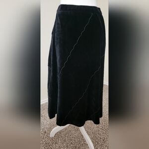 Riki Roy Medium Black Velvet Skirt